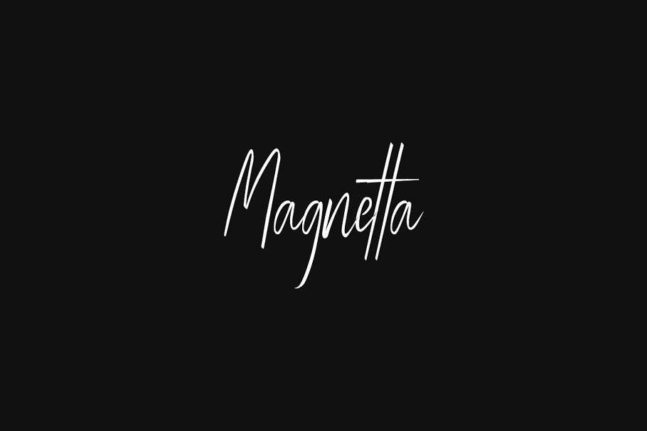 Пример шрифта Magnetta